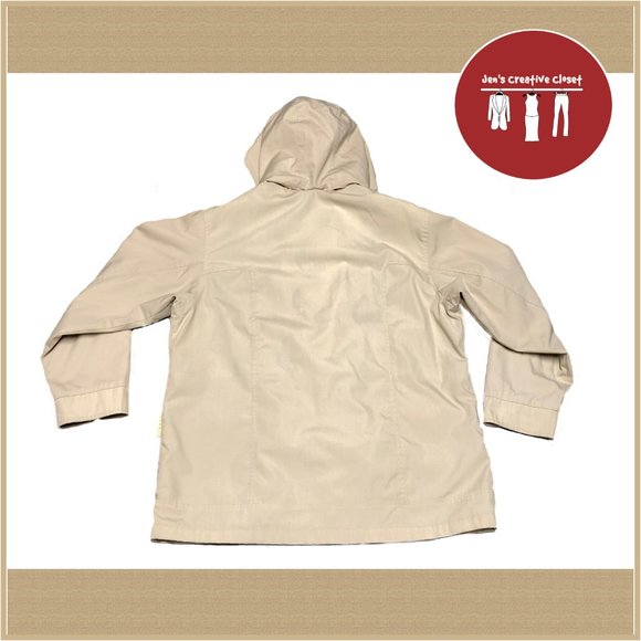 Womens St. John's Bay Beige Coat - Picture 2 of 7